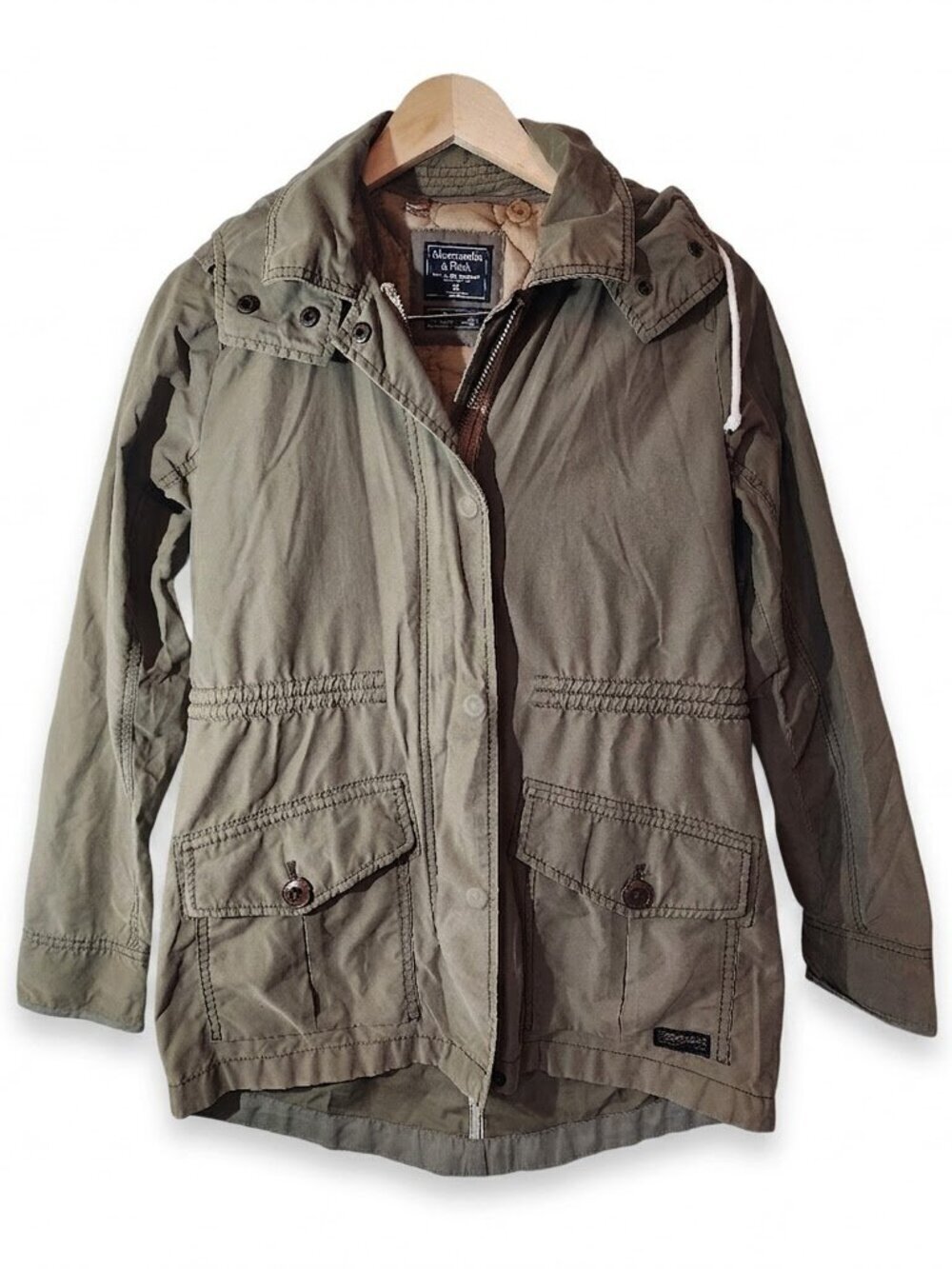 Abercrombie & Fitch Olive Green Utility Jacket XS